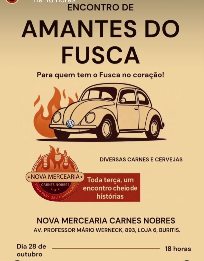 Flyer do encontro: Buritis BH