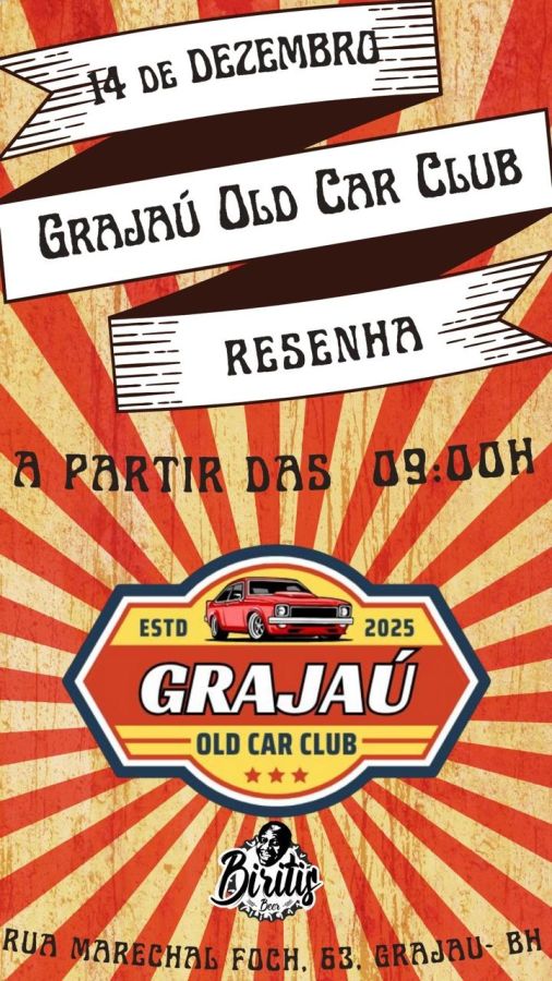 Flyer do encontro: Grajau BH