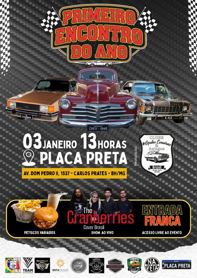 Flyer do encontro: Carlos Prates BH