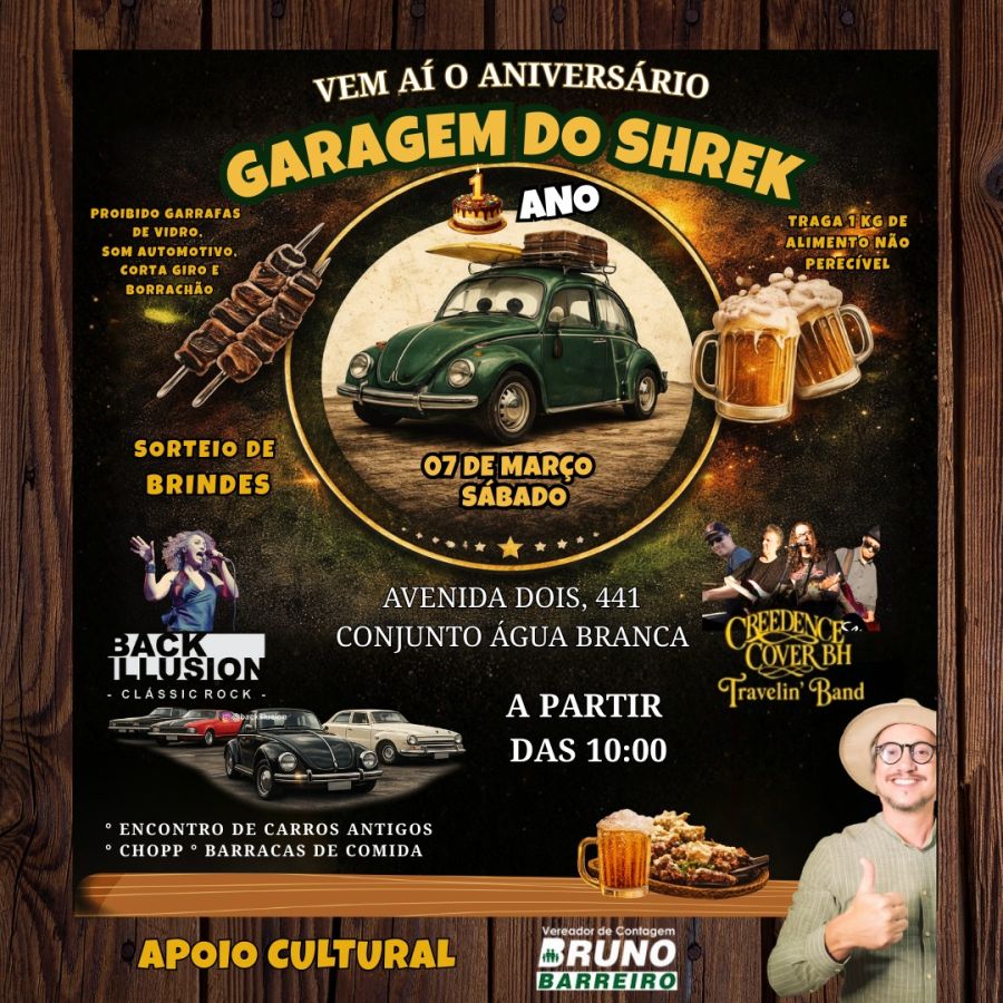 Flyer do encontro: Agua Branca