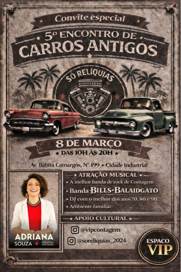 Flyer do encontro: Contagem