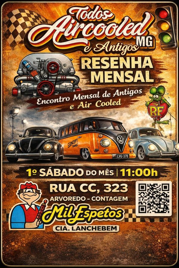 Flyer do encontro: Contagem